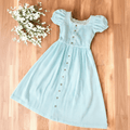 Girls Cotton Gingham Dress - CottyLand